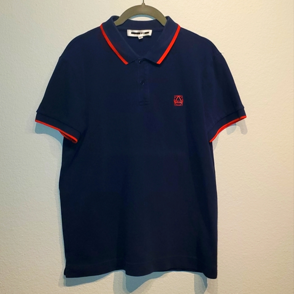 Alexander McQueen Polo Navy Red
